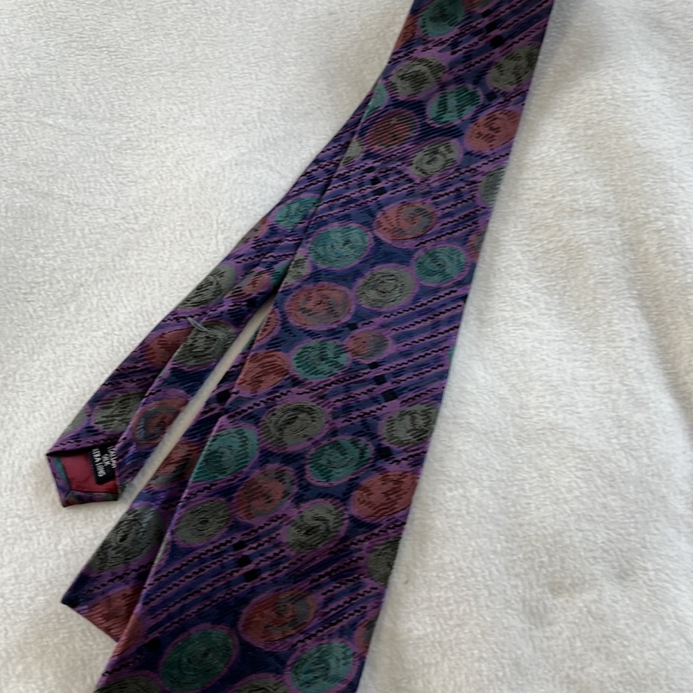Extra long 100% silk tie - Picture 2 of 5